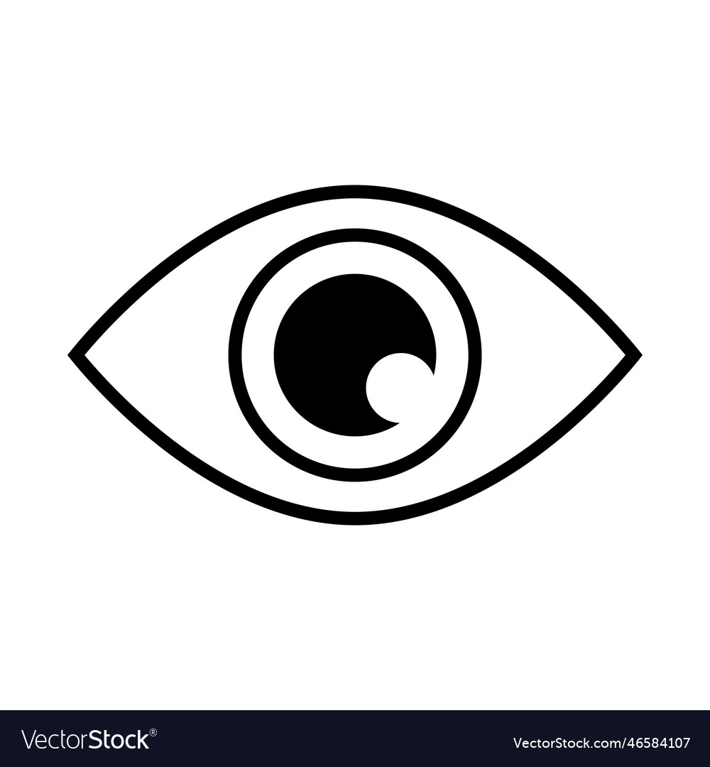 Eye icon Royalty Free Vector Image - VectorStock