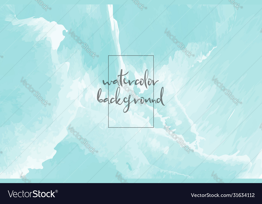 Abstract summer background with blue watercolor