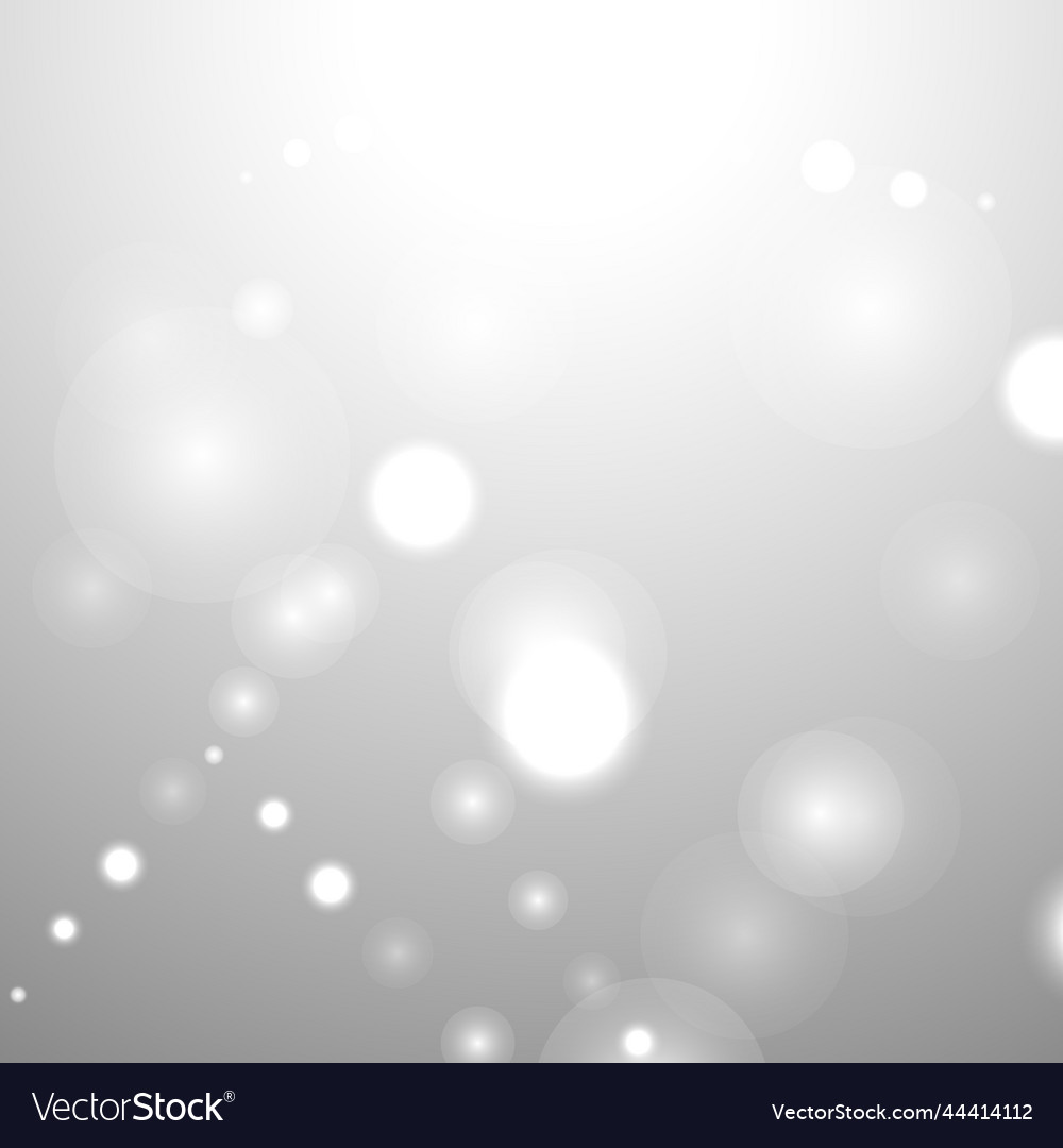 Bokeh silver grey background snowflake snow shine