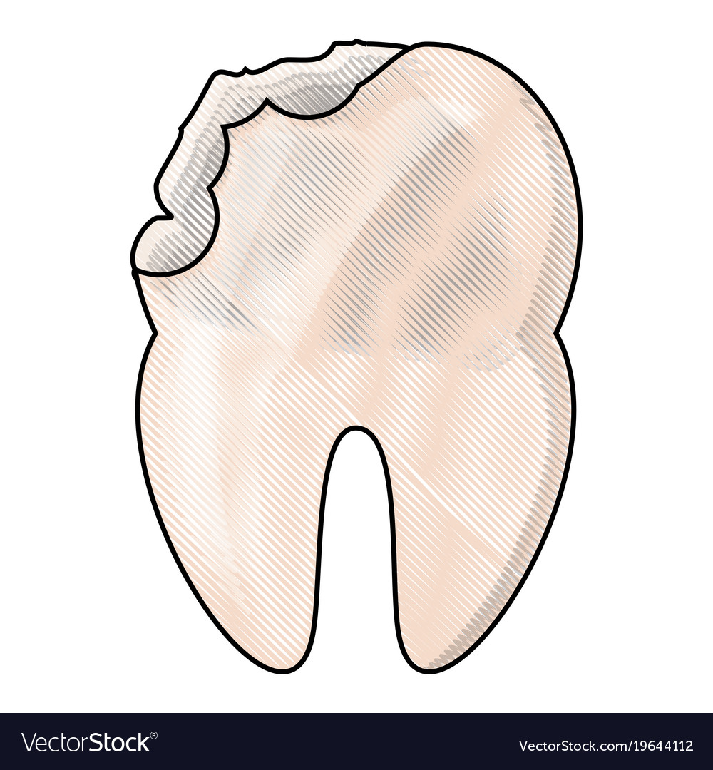 Broken tooth icon