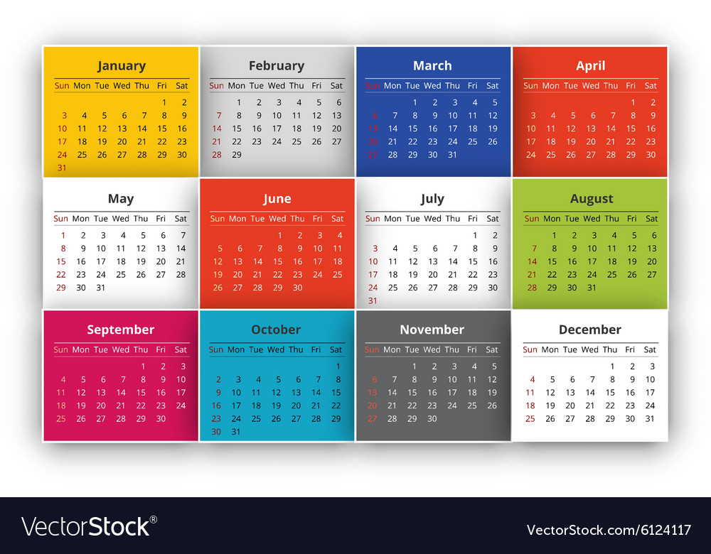 Calendar Royalty Free Vector Image - VectorStock