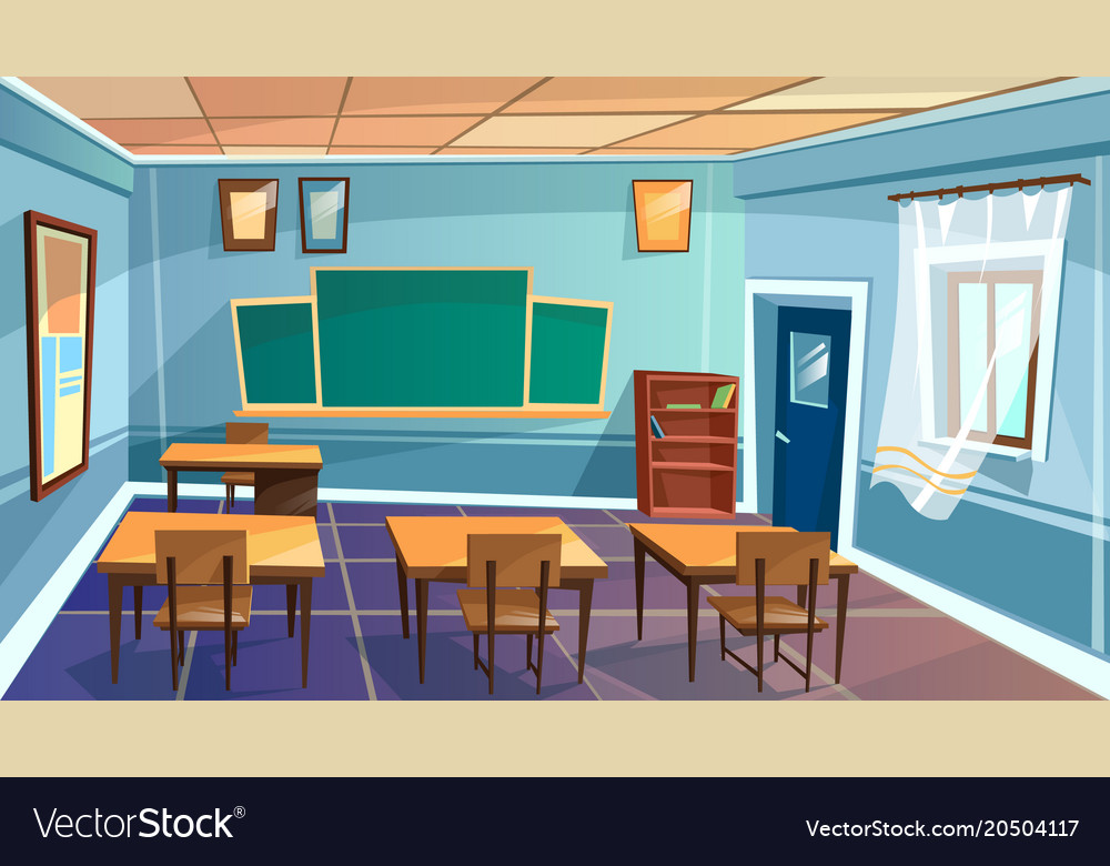 classroom cartoon background hd