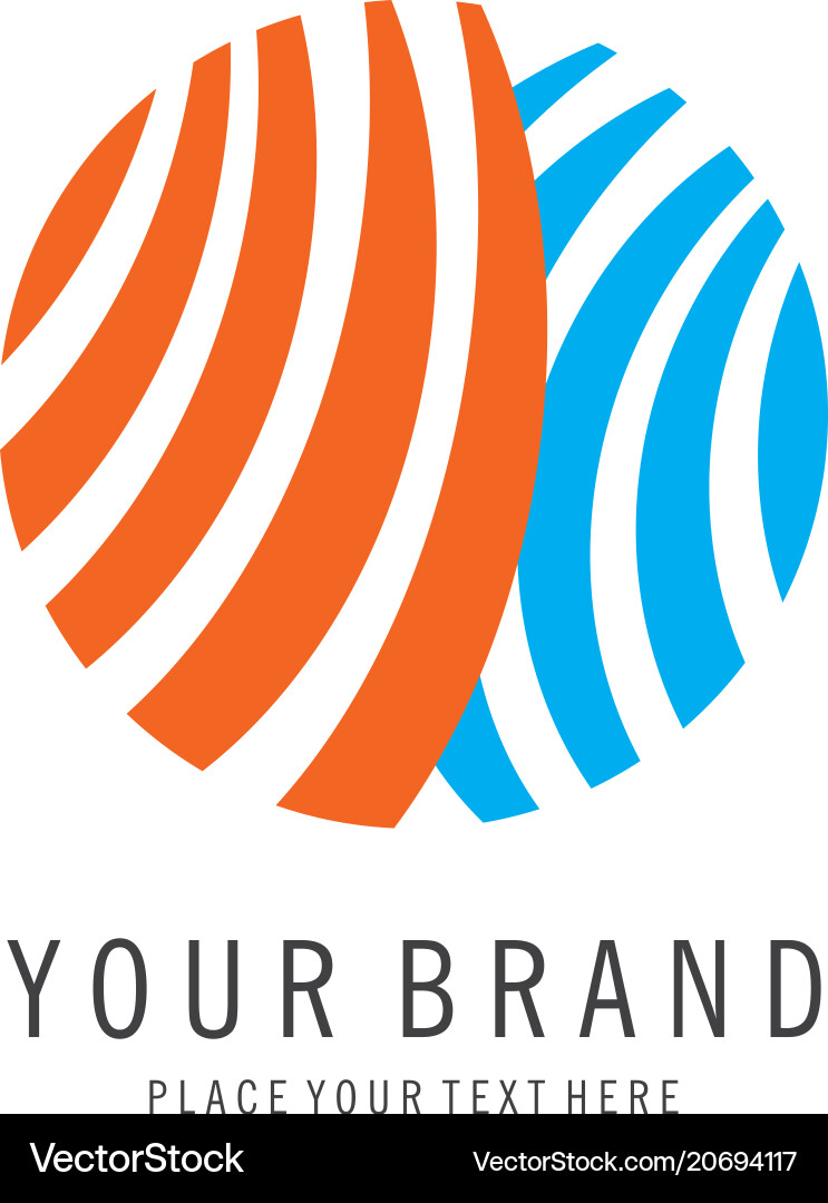 Circle abstract logo Royalty Free Vector Image