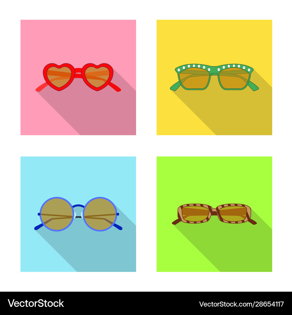 Design glasses and sunglasses logo Royalty Free Vector Image