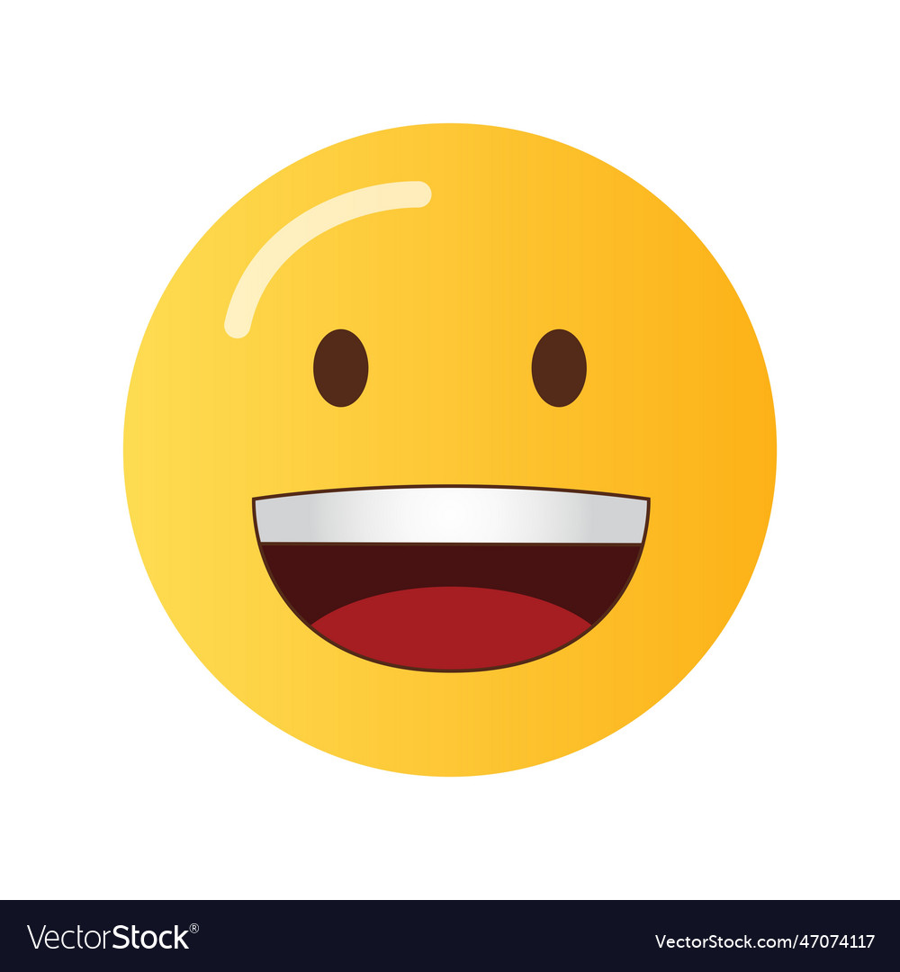 Grinning face icon image suitable Royalty Free Vector Image