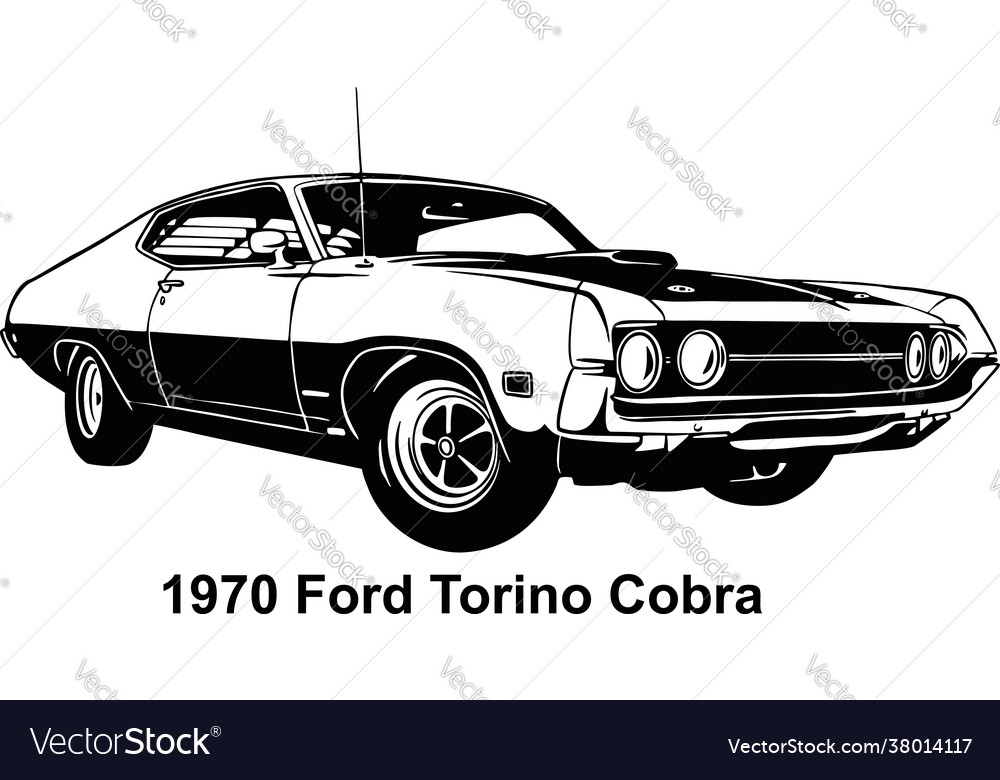 Ford Gran Torino Sport vector drawing