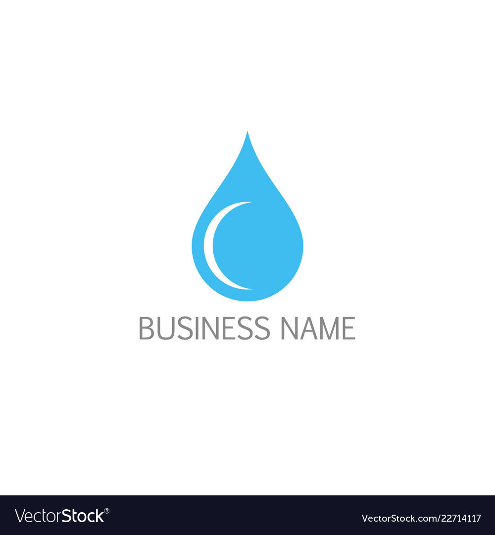 Waterdrop bio logo Royalty Free Vector Image - VectorStock