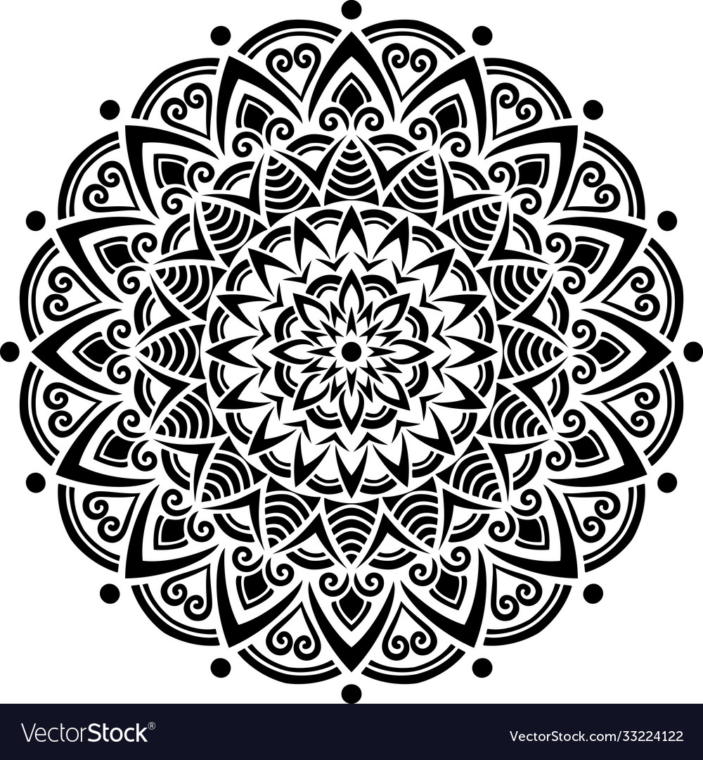 Mandala Muster stencil doodles Skizze