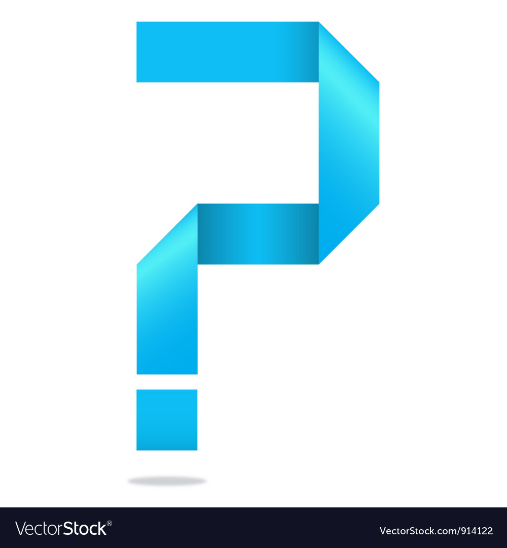 Problem help question mark Royalty Free Vector Image
