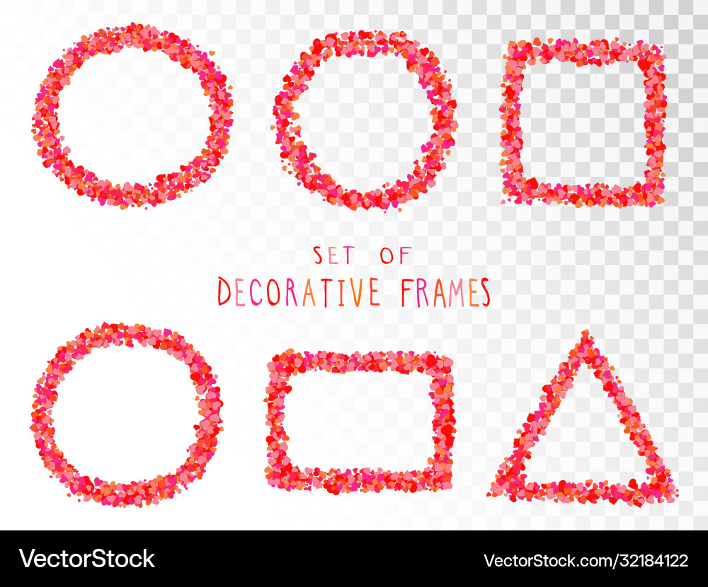 Set decorative frames Royalty Free Vector Image
