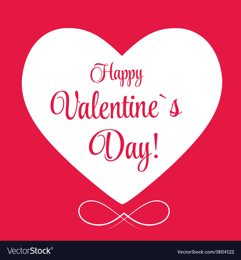 St valentine days greeting card Royalty Free Vector Image