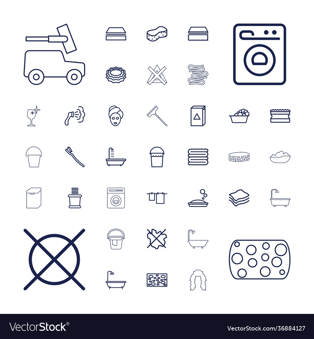 37 wash icons