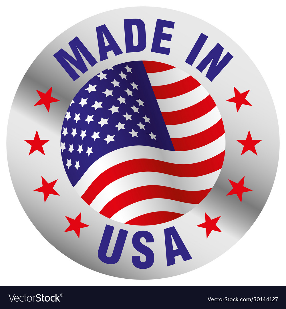 Made In Usa Badge Isolated On White Background Vector Image