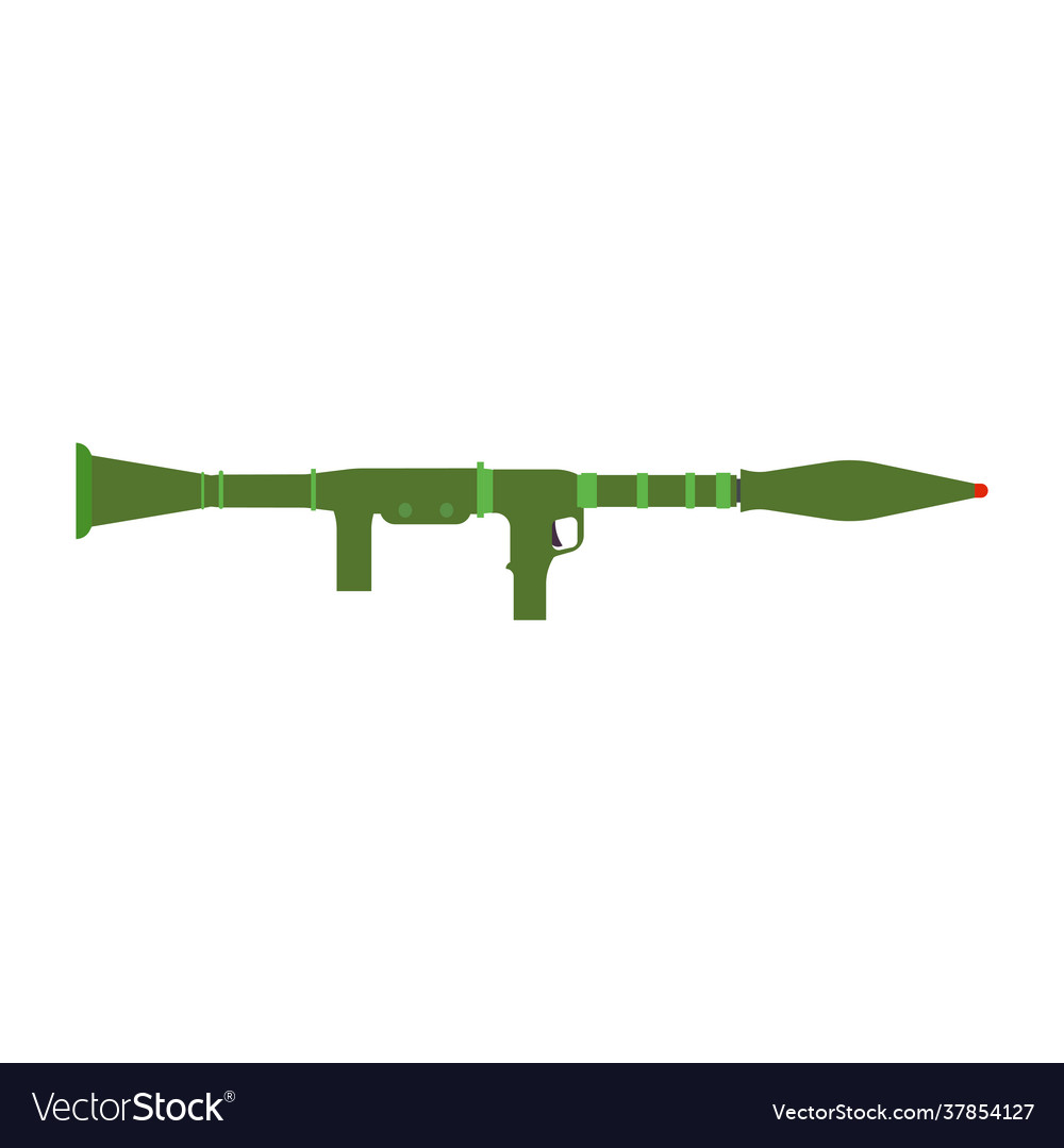 Rocket launcher weapon gun isolated white rpg