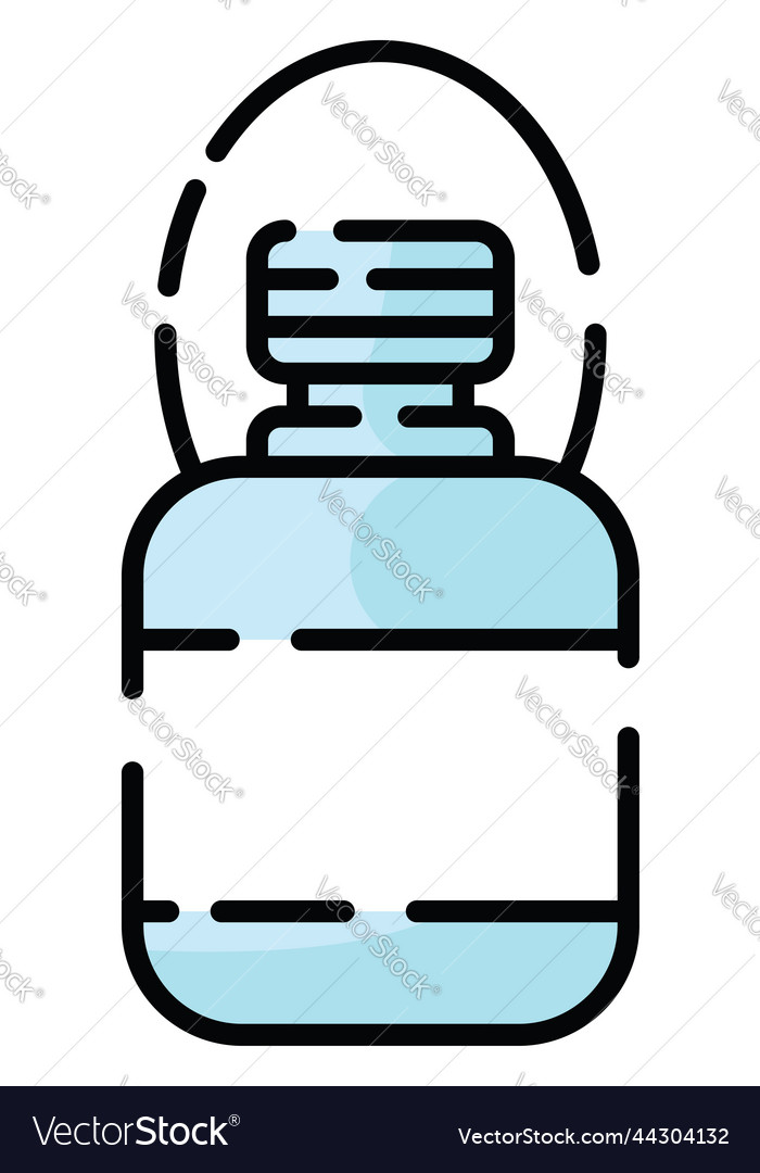 Camping water bottle on a white background Vector Image