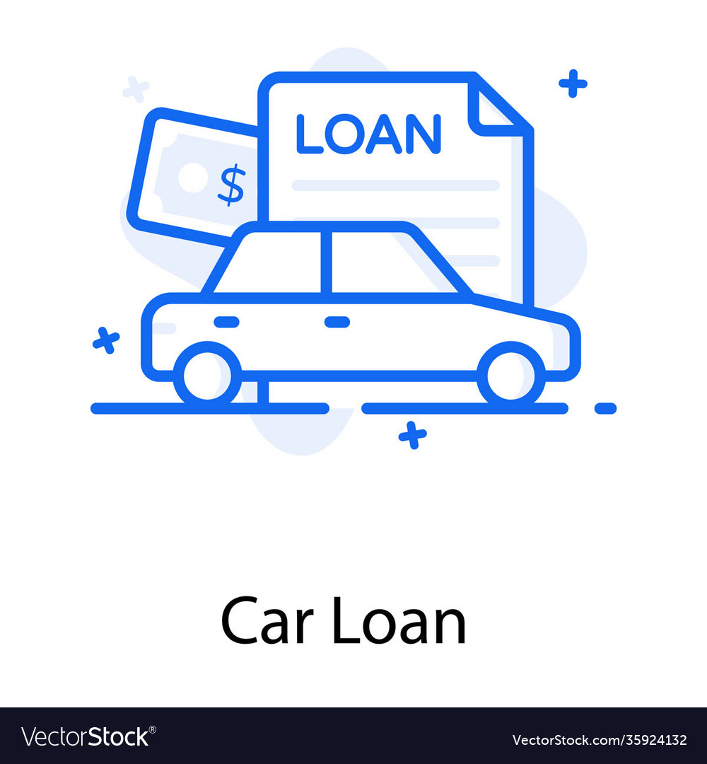 Car loan Royalty Free Vector Image - VectorStock