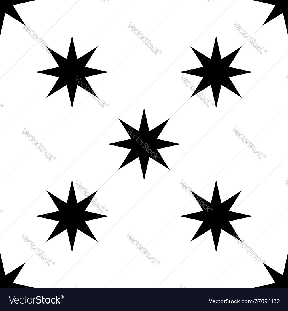 Repeatable seamless star shape pattern