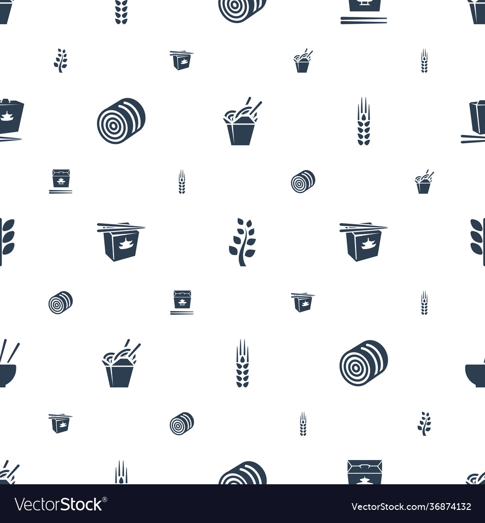 Rice icons pattern seamless white background