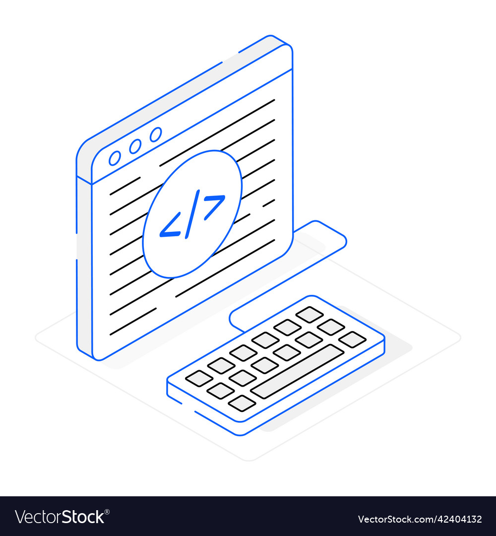 Website coding Royalty Free Vector Image - VectorStock
