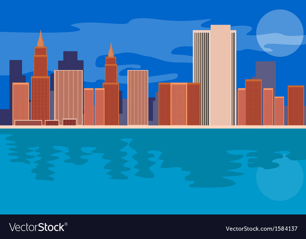 Skycrapers Buildings Royalty Free Vector Image