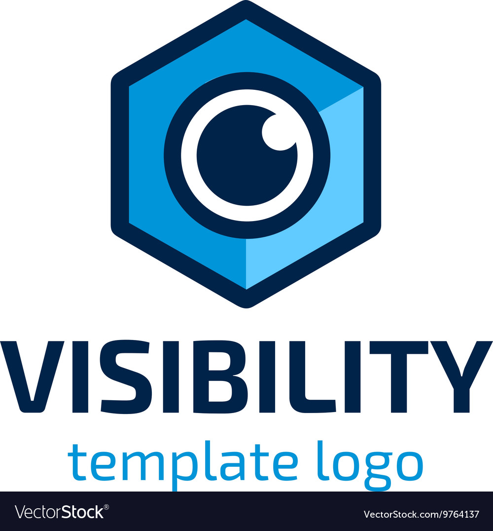 Visibility template logo Royalty Free Vector Image