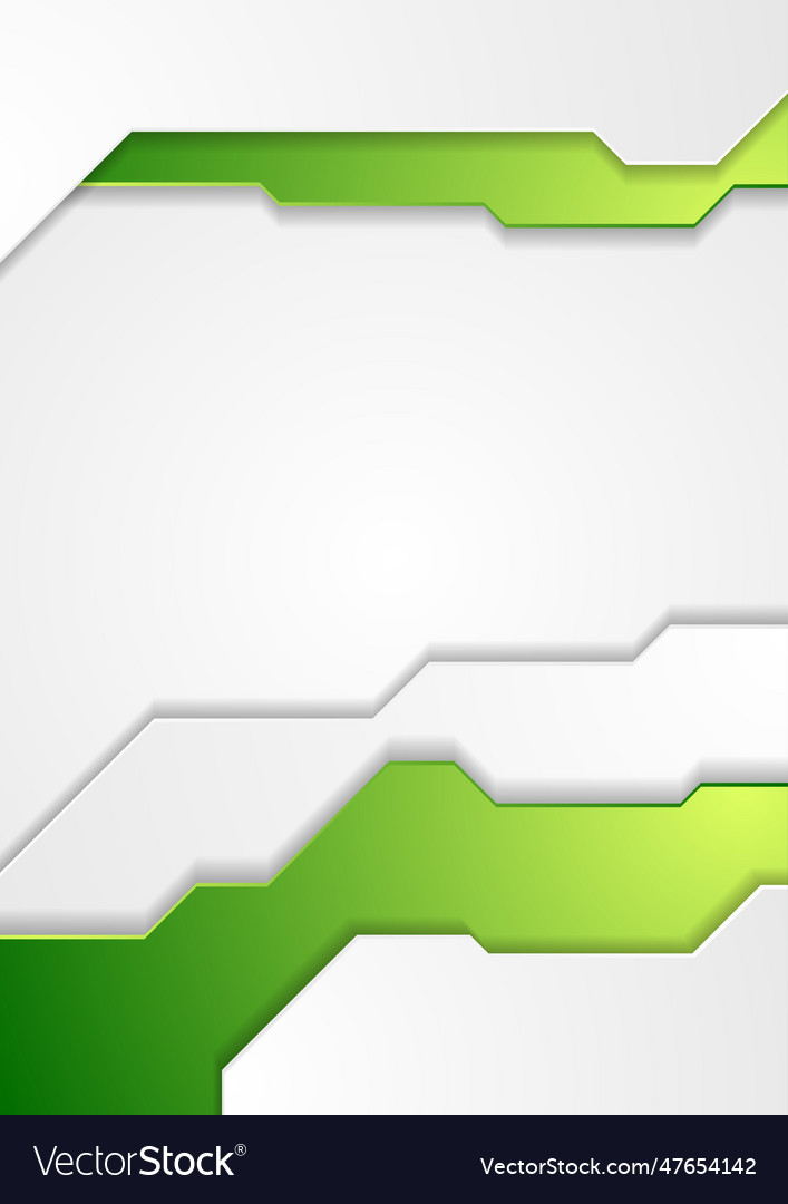 Abstract green tech corporate flyer background