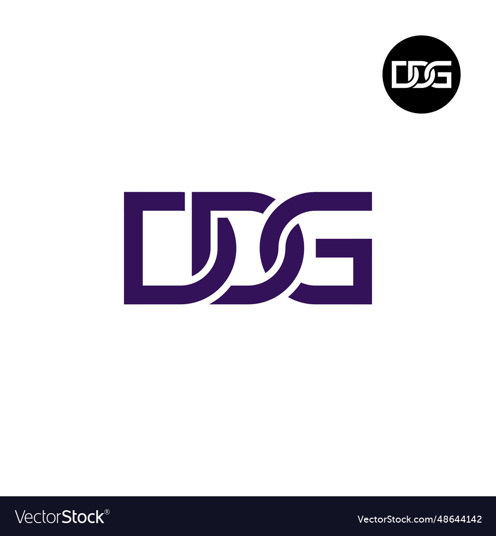 Letter ddg monogram logo design