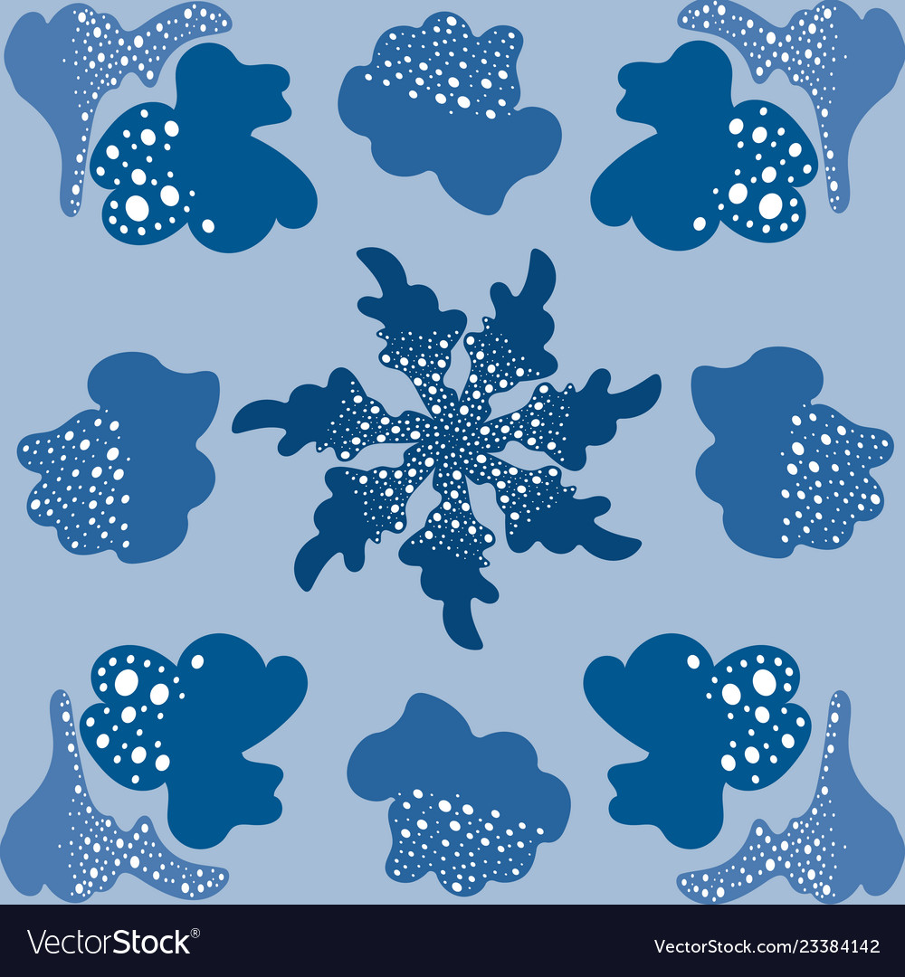 Light blue pattern abstract symbol modern set