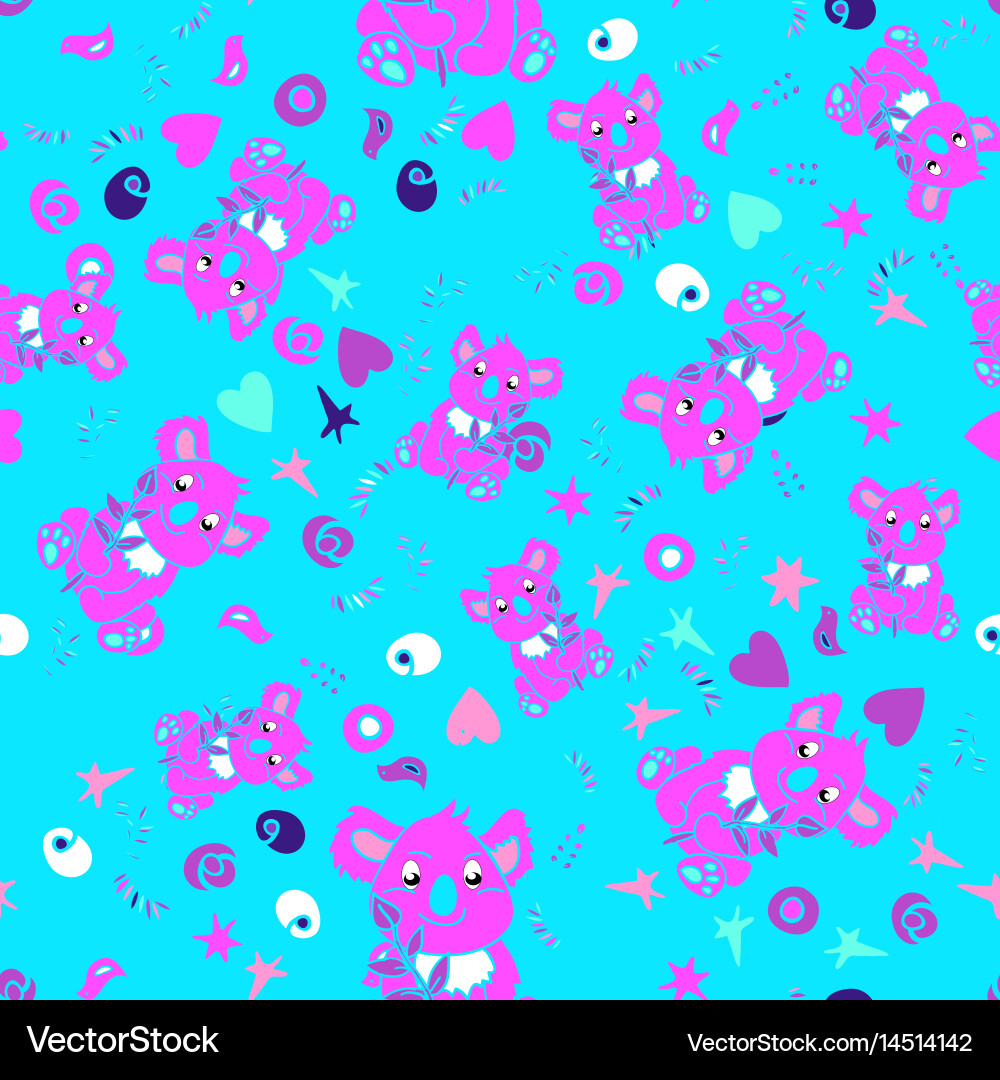 Seamless animal pattern Royalty Free Vector Image