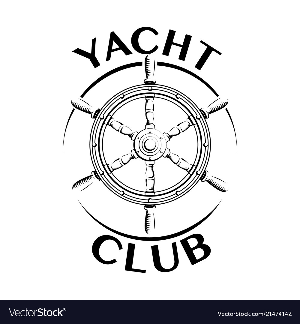 Yacht club logo Royalty Free Vector Image - VectorStock