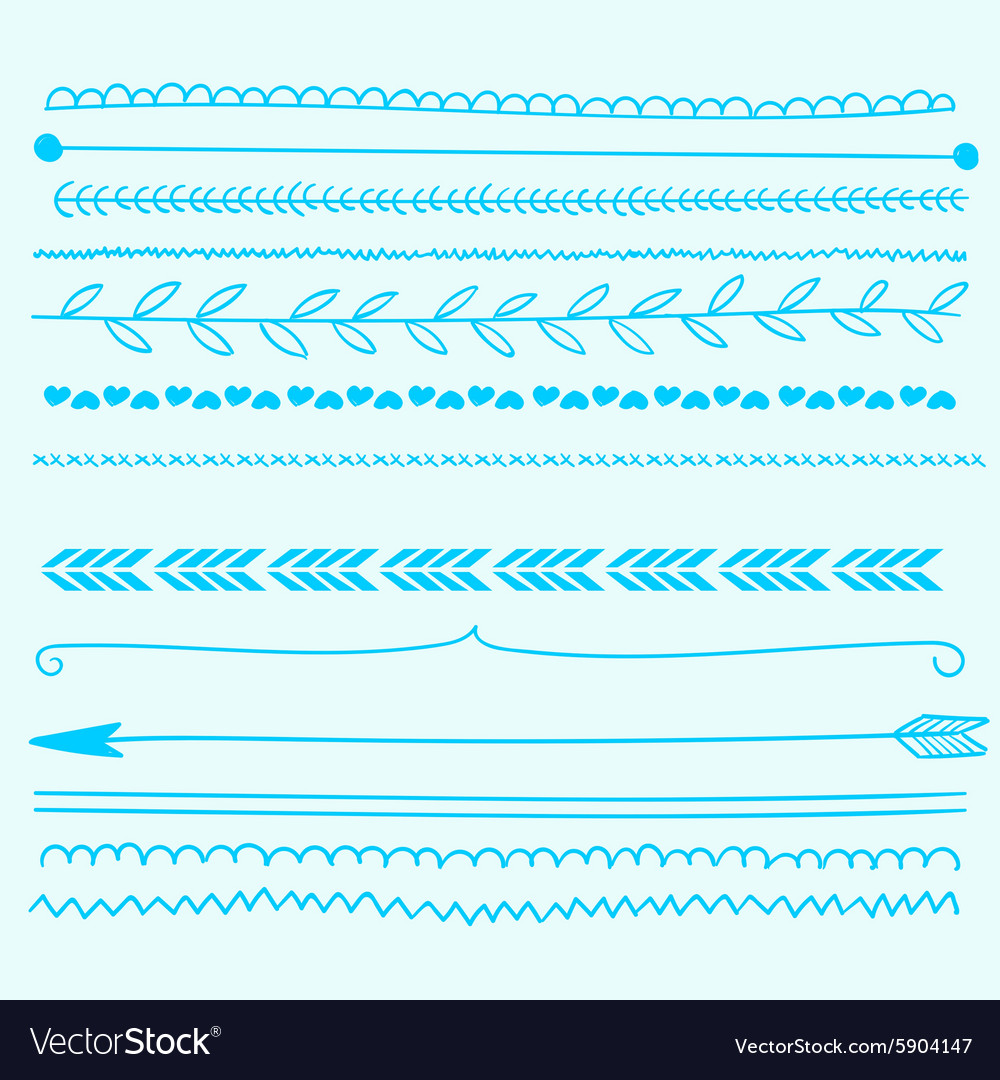 Border set Royalty Free Vector Image - VectorStock