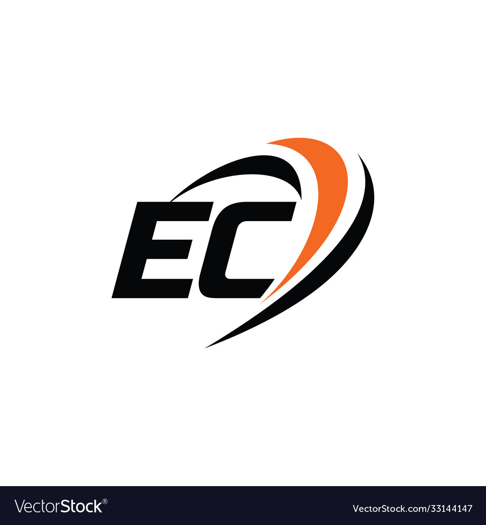 Ec monogram logo Royalty Free Vector Image - VectorStock