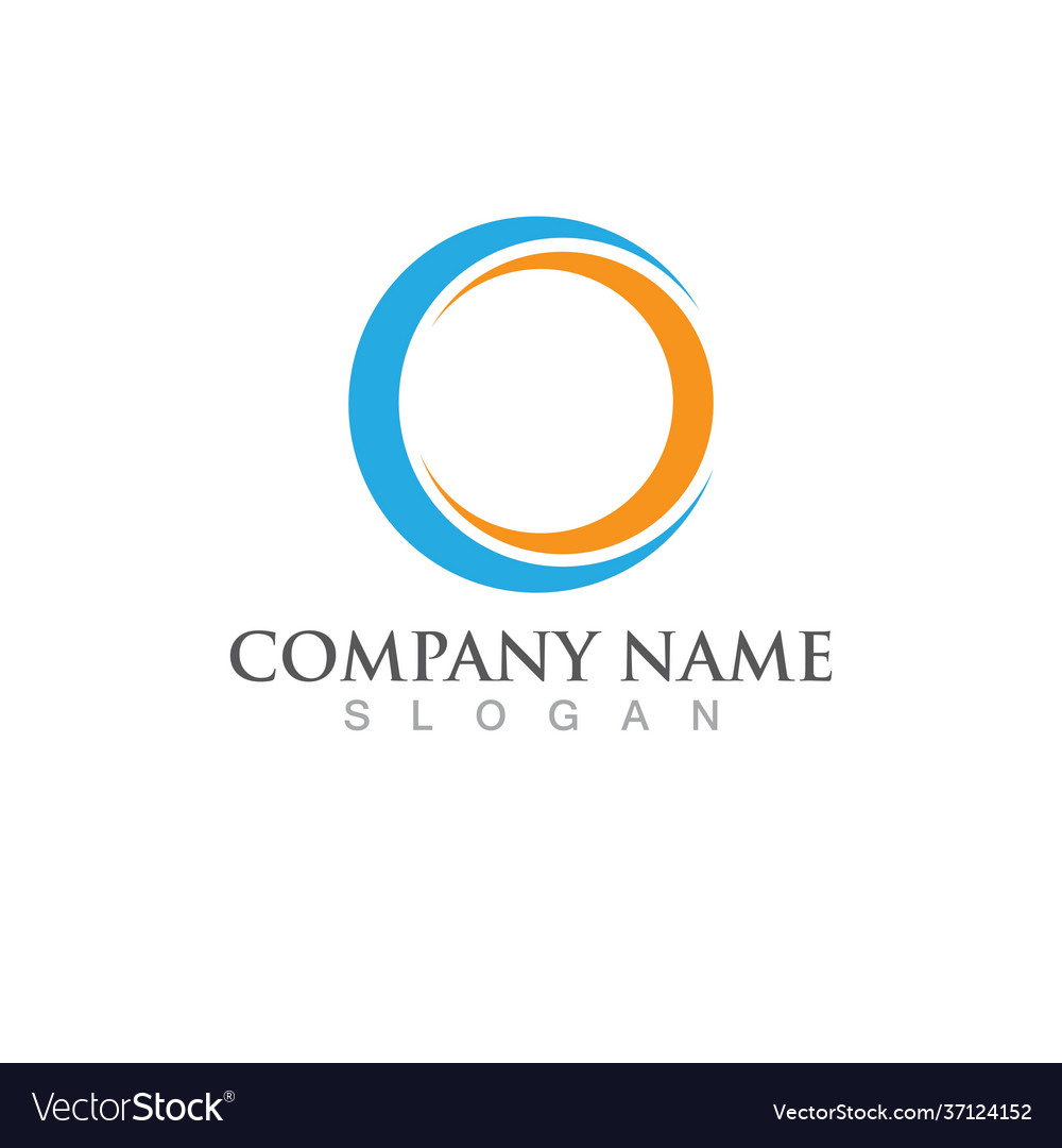 Circle logo and symbol icon Royalty Free Vector Image