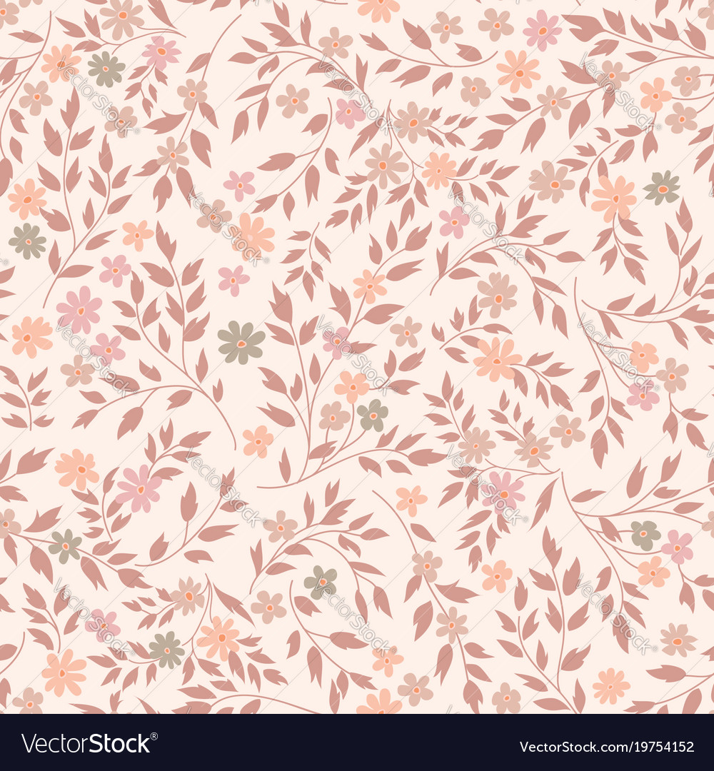 Flower seamless pattern floral garden background