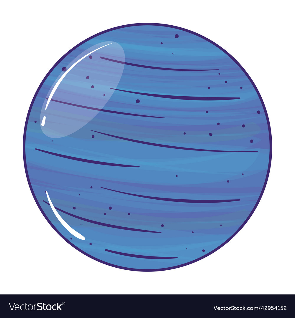 Isolated colored planet satellite icon