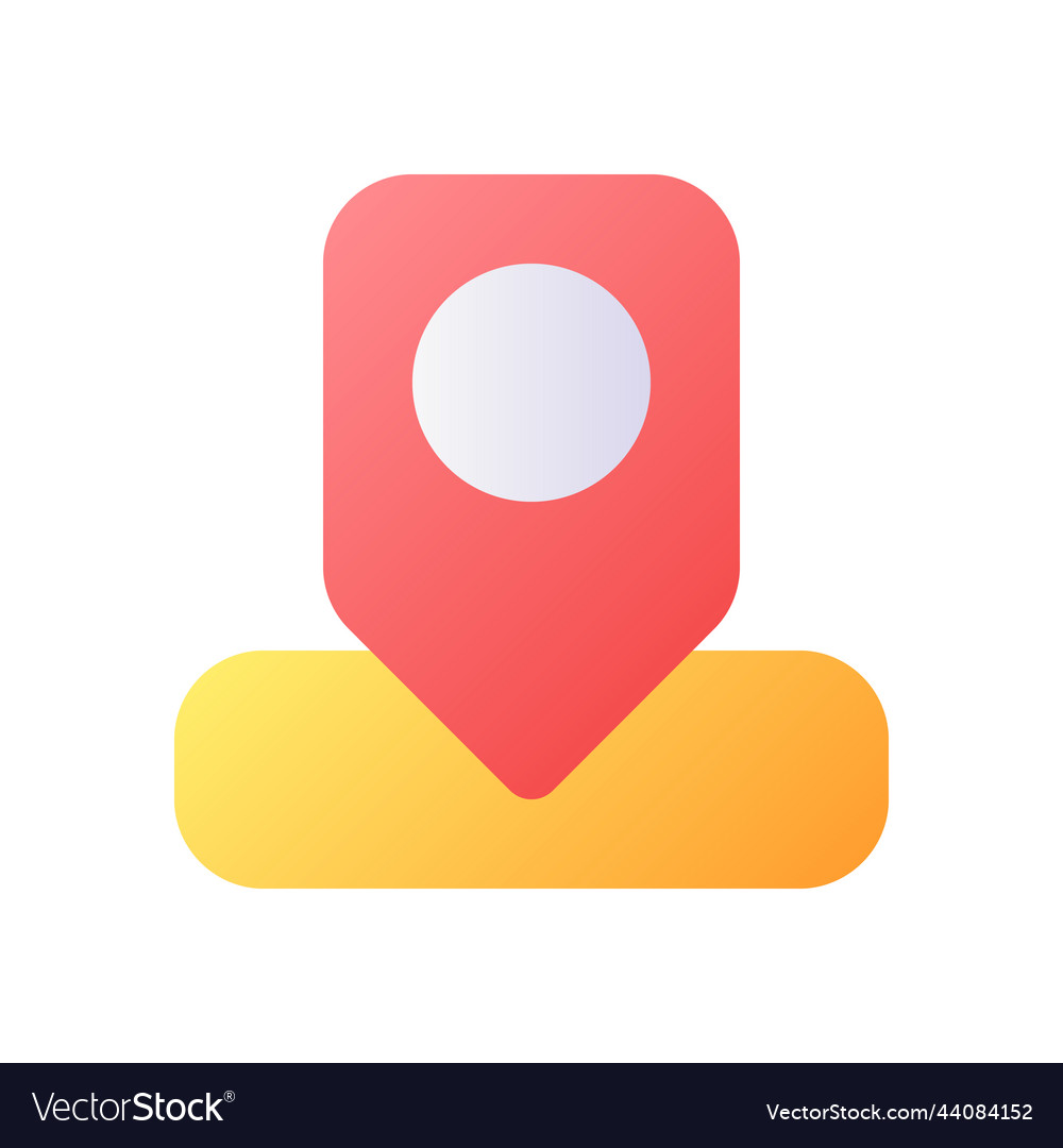 Location pin pixel perfect flat gradient color ui