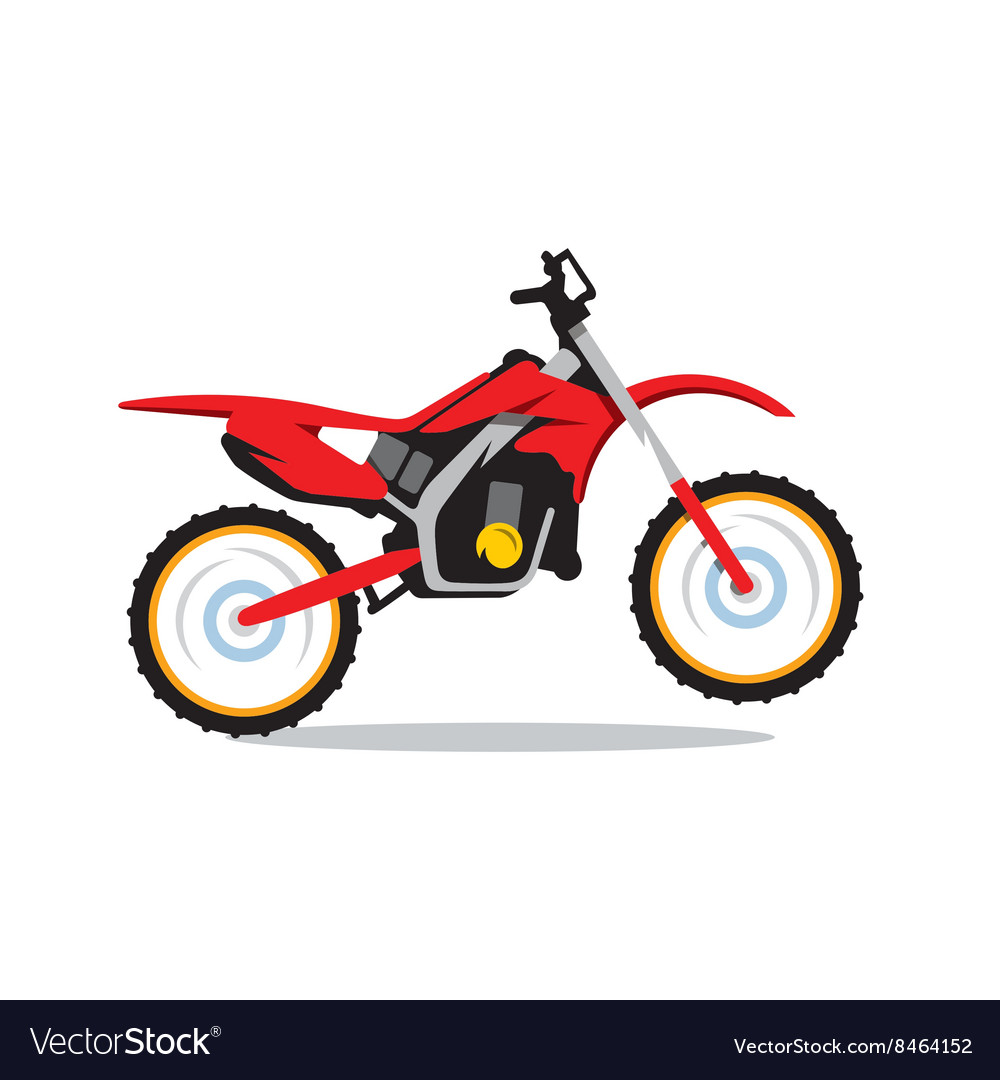 Motocross bike cartoon