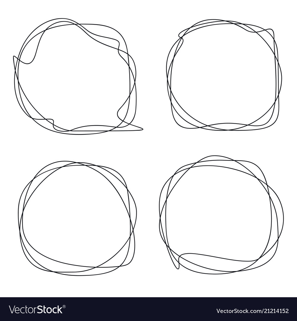 speech bubble collection abstract frames vector image