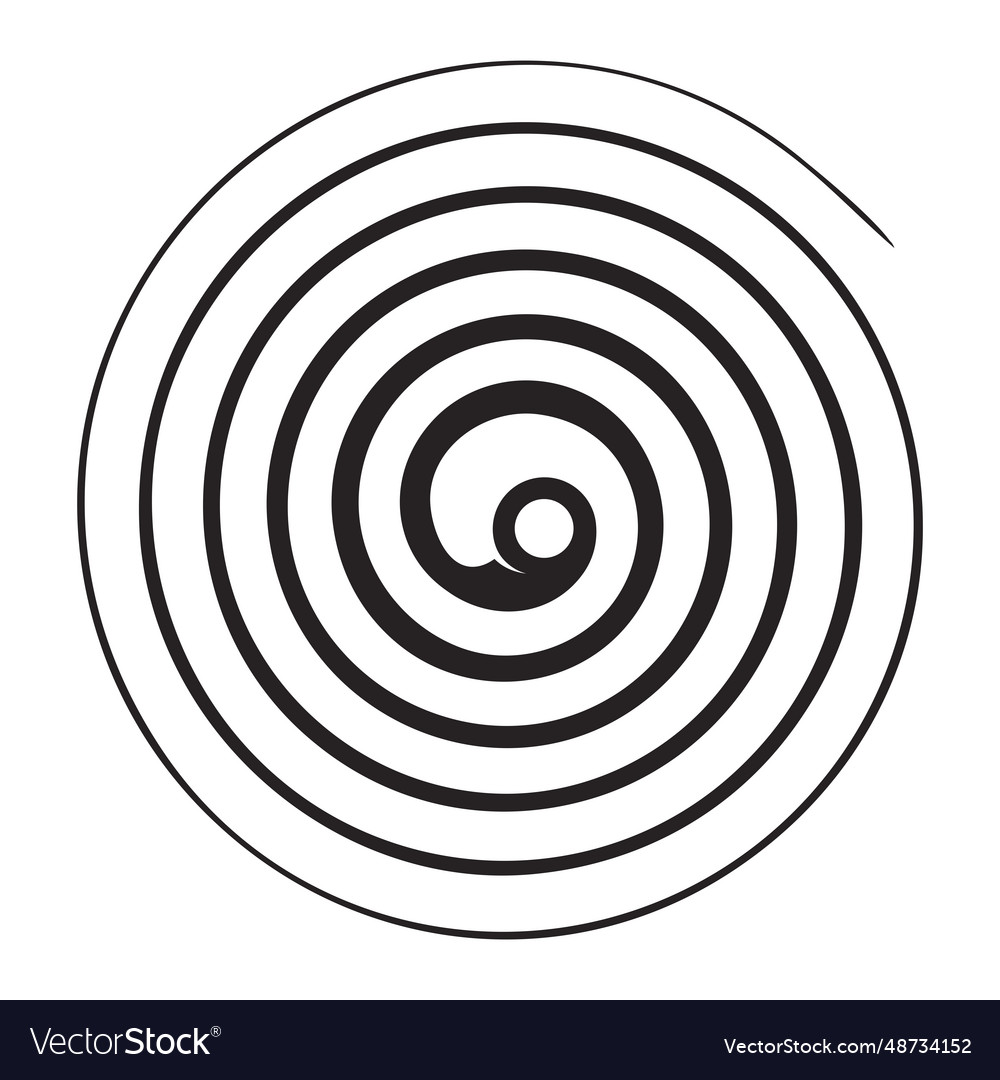 Spiral rotating spinning design elements icon