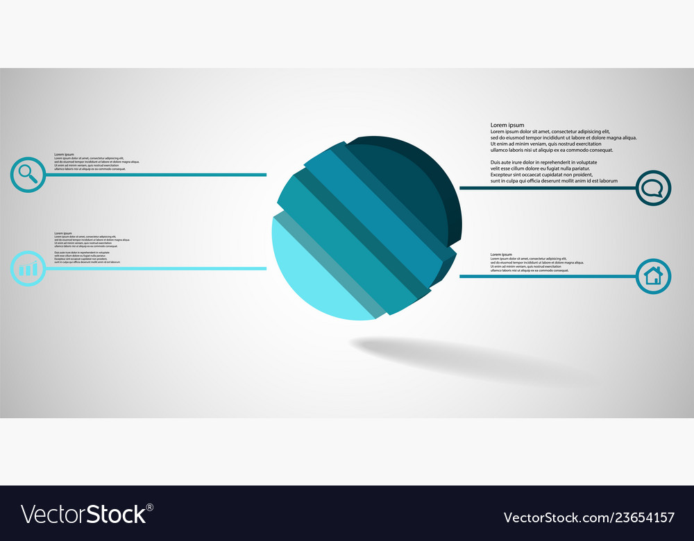 3d infographic template with embossed ring