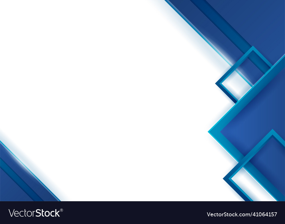 Abstract blue and white background poster Vector Image