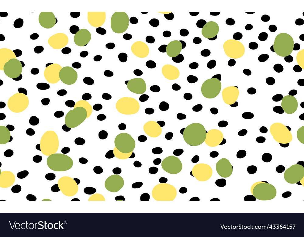 Abstrakte hand ertrinken polka dots hintergrund weiß