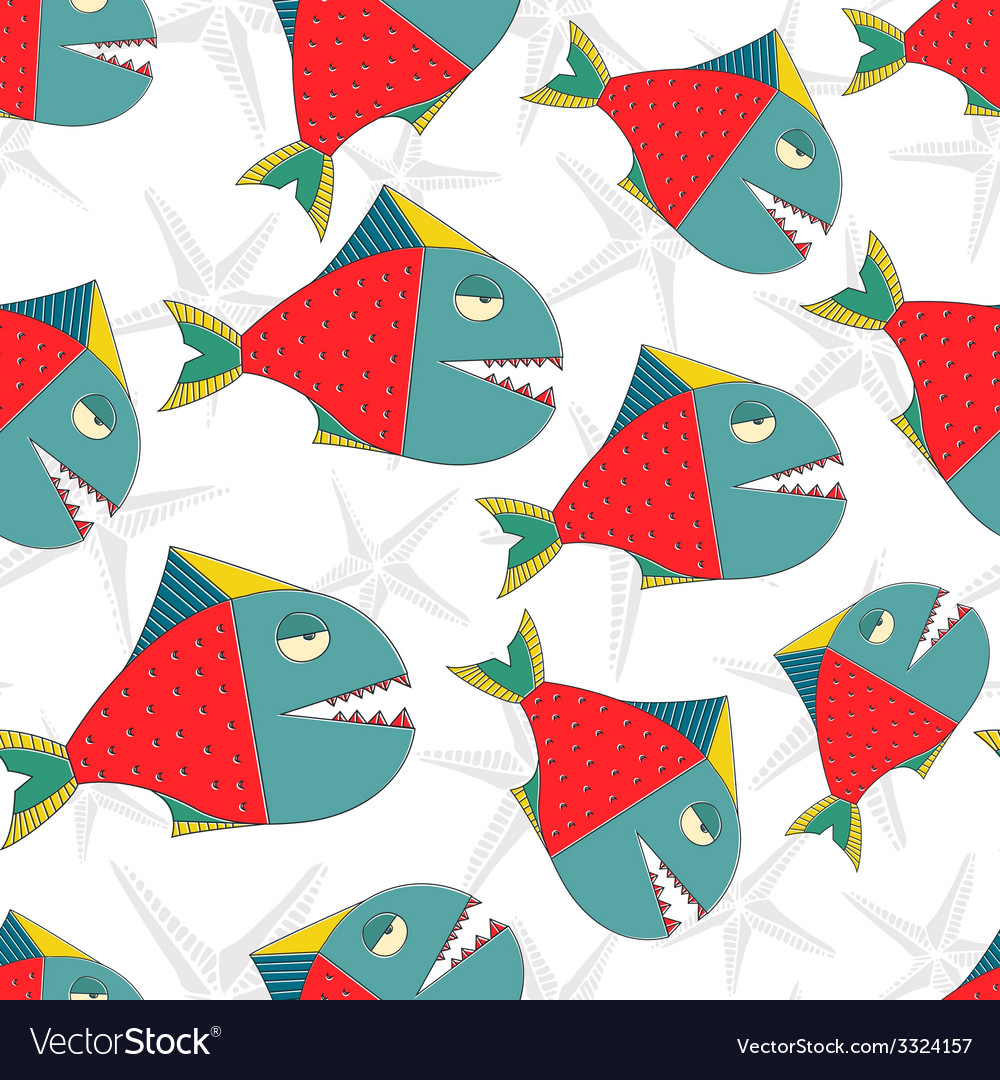 Fish seamless pattern