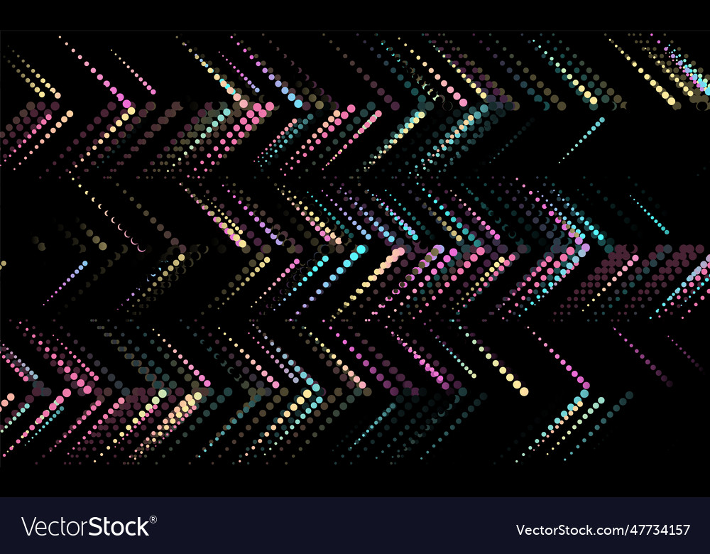 Holographische gepunktete Pfeile geometrische abstrakte tech