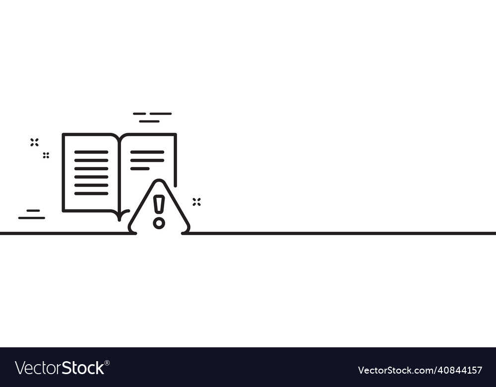 Anleitung manuelle Linie Symbol Warnbuch Zeichen