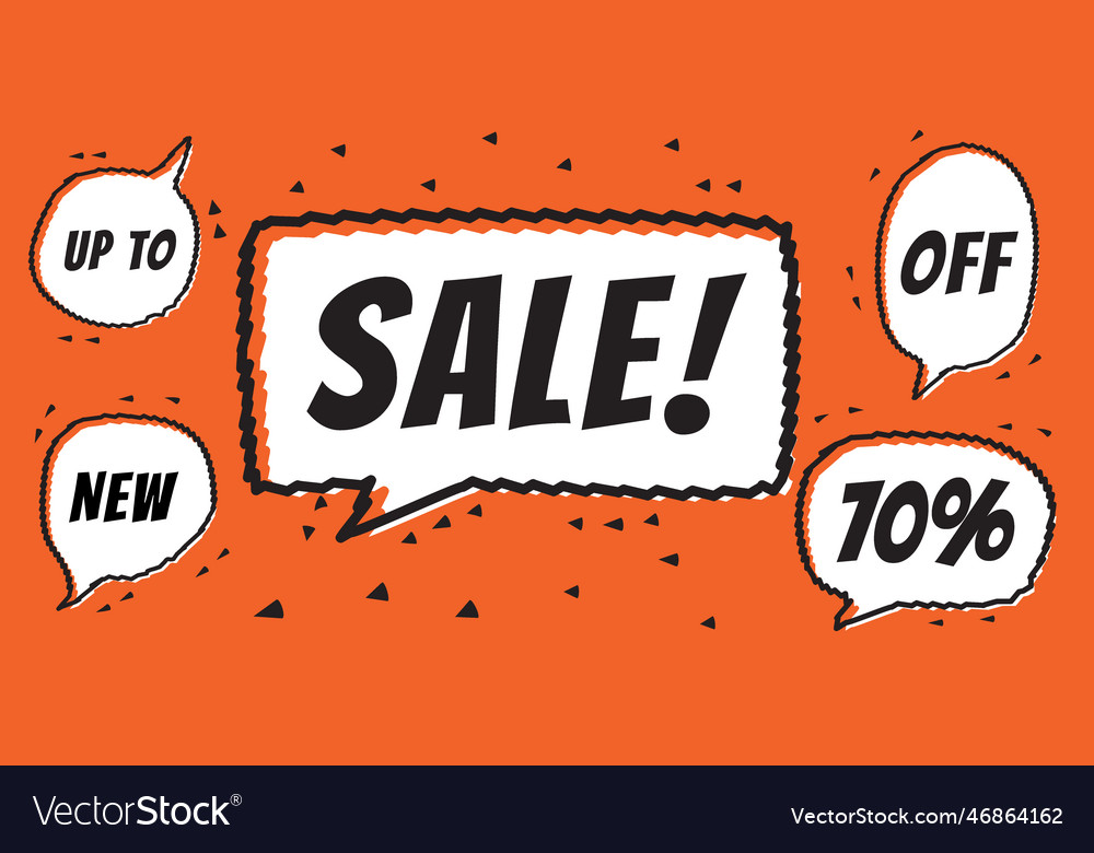 70 sale discount line comic sketch template design