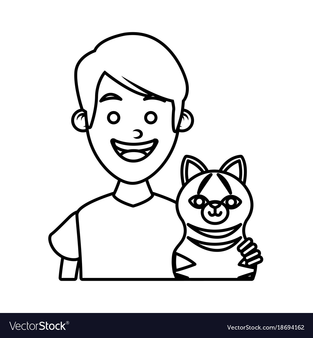 Girl with cat