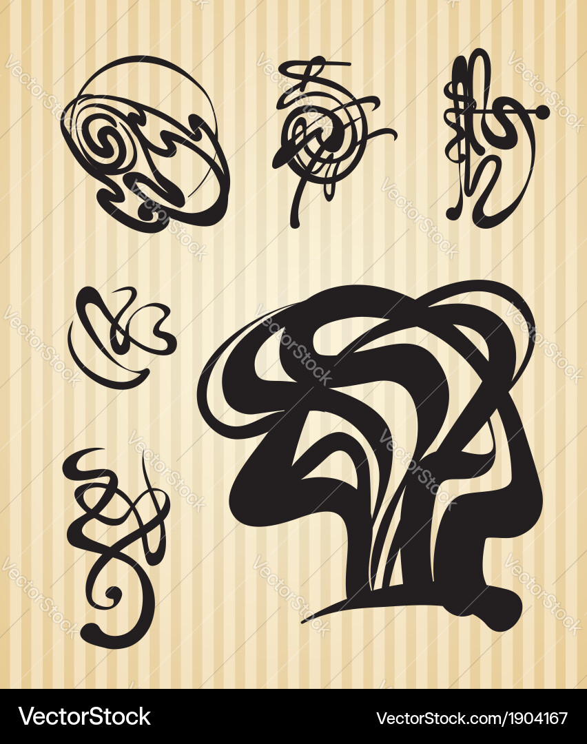 Abstract design elements Royalty Free Vector Image