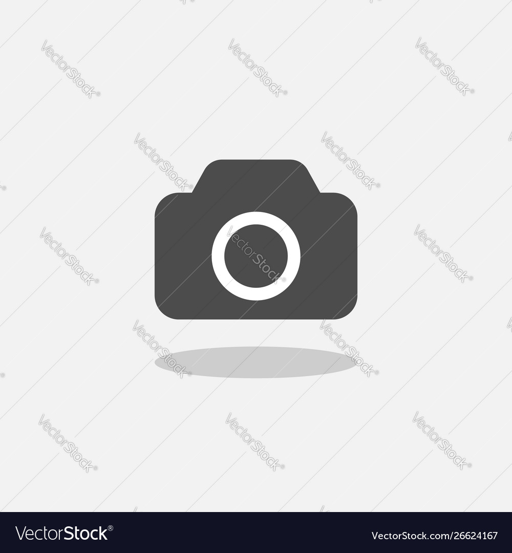 Camera icon isolated on white background