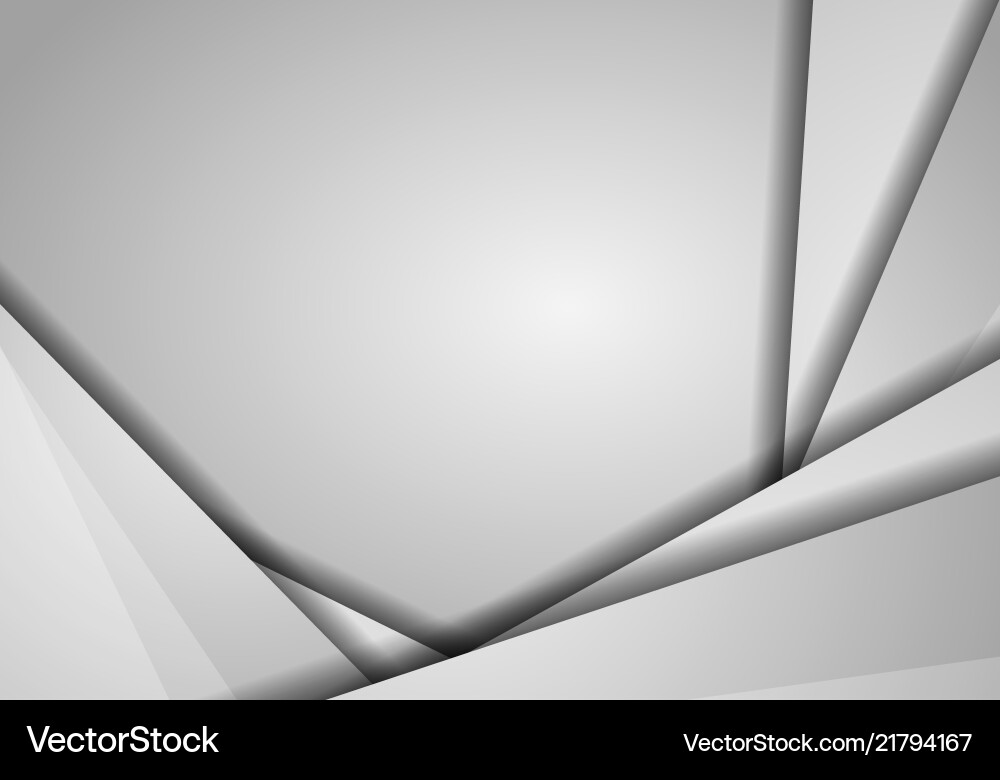 Gray hexagon abstract background with copy space Vector Image
